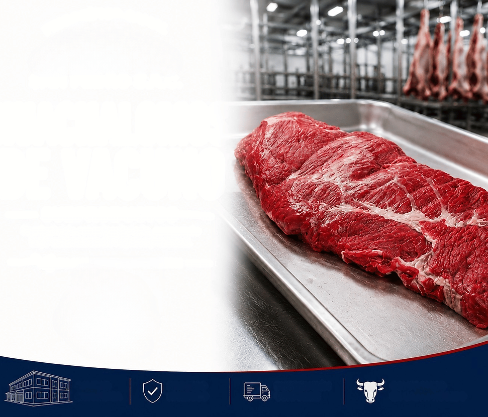 Domestic beef chuck for sale in Lima, Peru, supplied by Frigorífico Camal San Pedro and Misky Meat