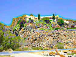 moni kapsa  vue de la plage