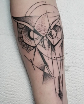 geometric-owl-tattoo