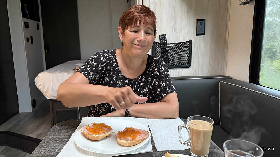 Letztes Camperfrühstück