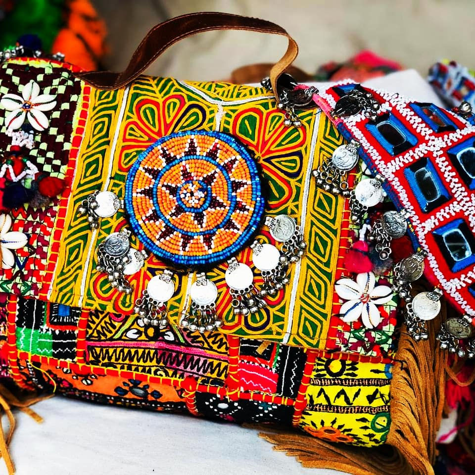Thumbnail: Banjara boho bags pompom and belts 