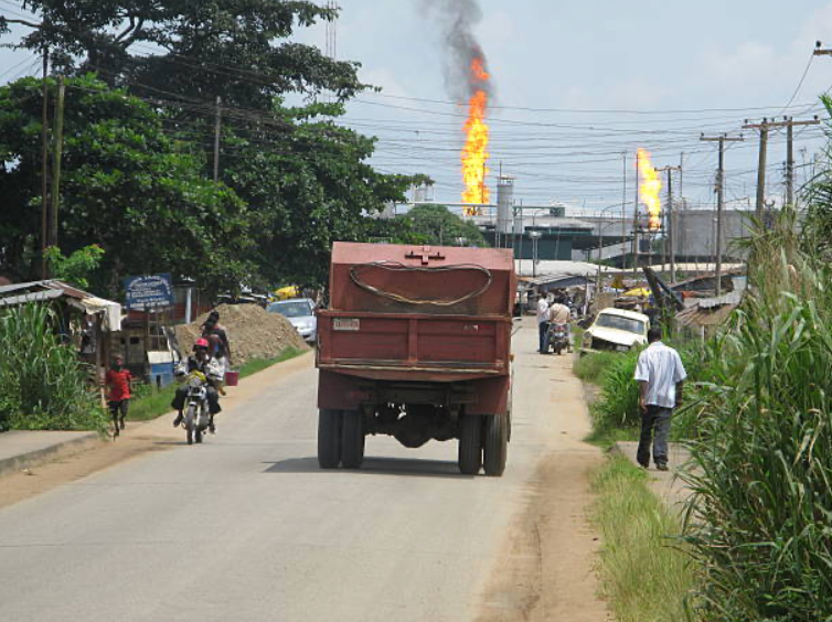 Gas Flaring in Ebocha, Nigeria