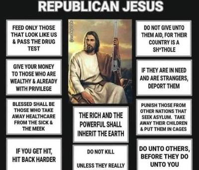 Midnight Meme Of The Day! The Teachings Of Republican Jesus!