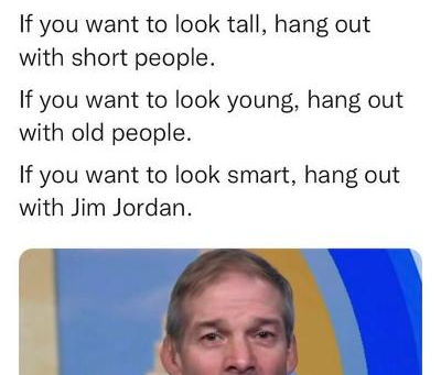 Midnight Meme Of The Day! Ohio's Gym Jordan: Mr. Very Lowest Common Denominator!