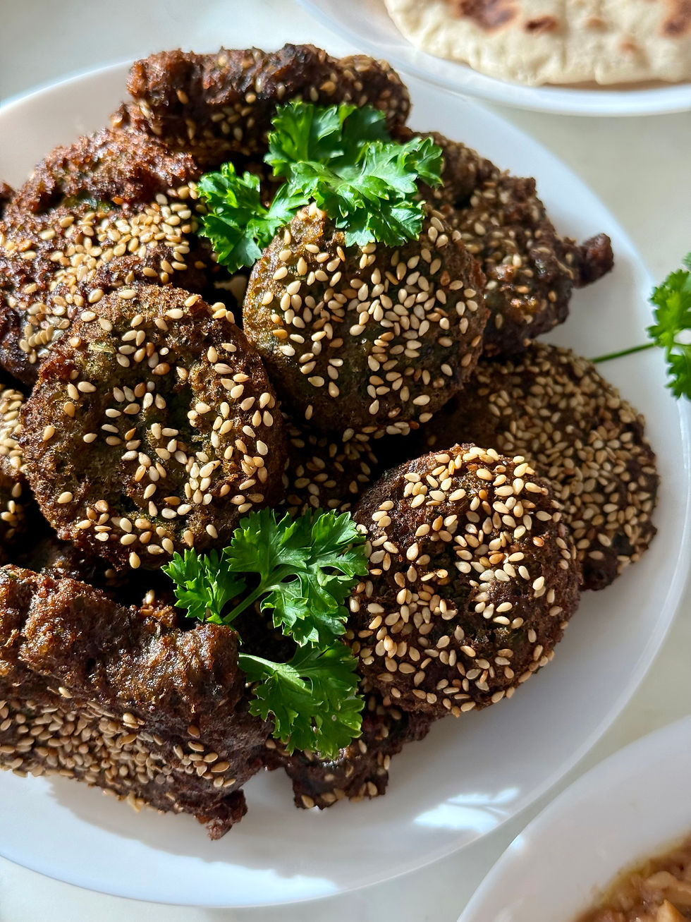 Homemade Falafel with Creamy Tahini Sauce (A Fresh, Herby Classic)