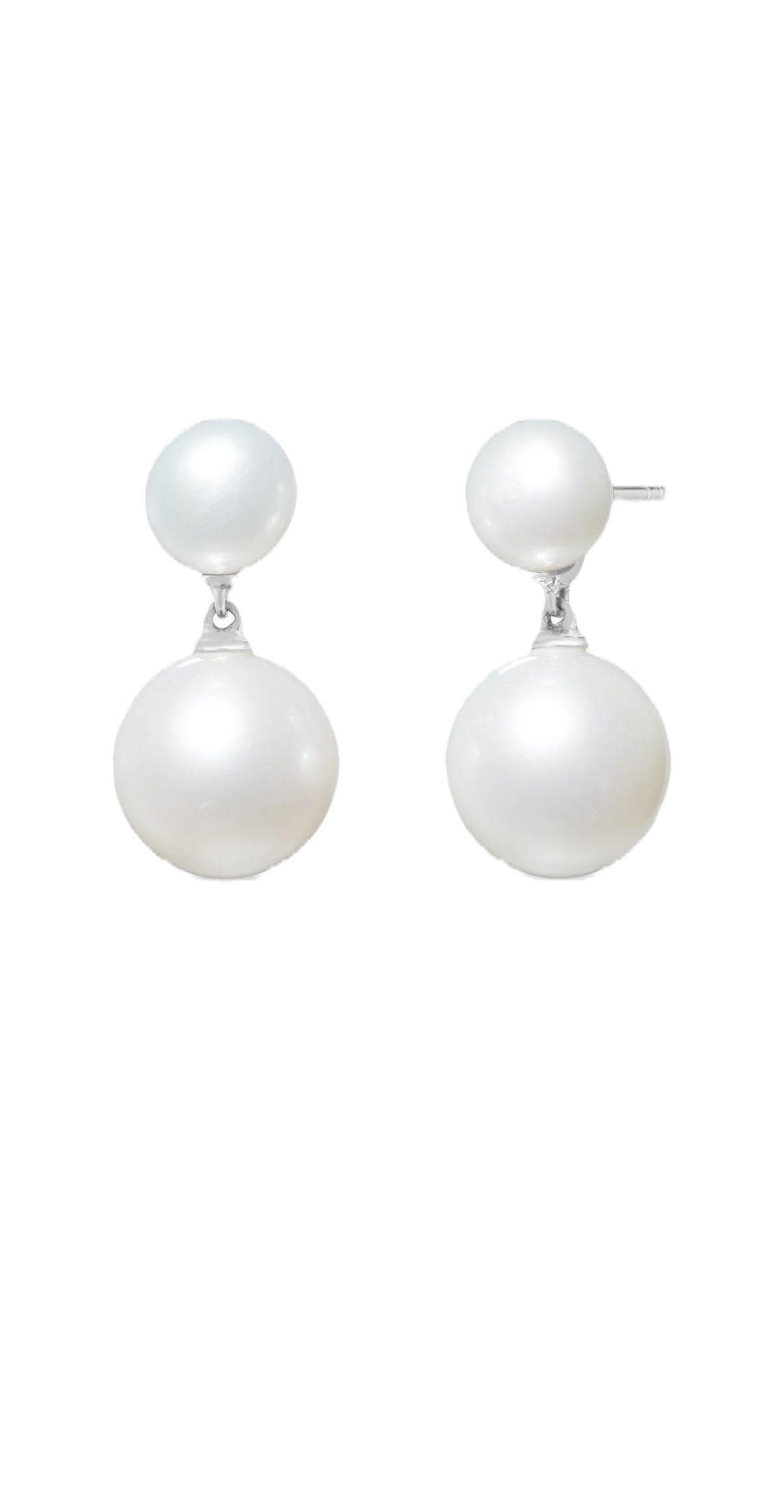 Snow Drop Pearl Earrings