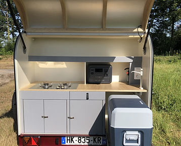 cuisine mini caravane teardrop