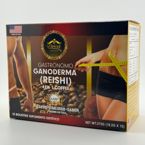 Rich Gano Gold Black Gourmet Premium Coffee With Reishi Ganoderma - 15 Boxes (450 Sachets) - Halal, Vegan, Sugar Free