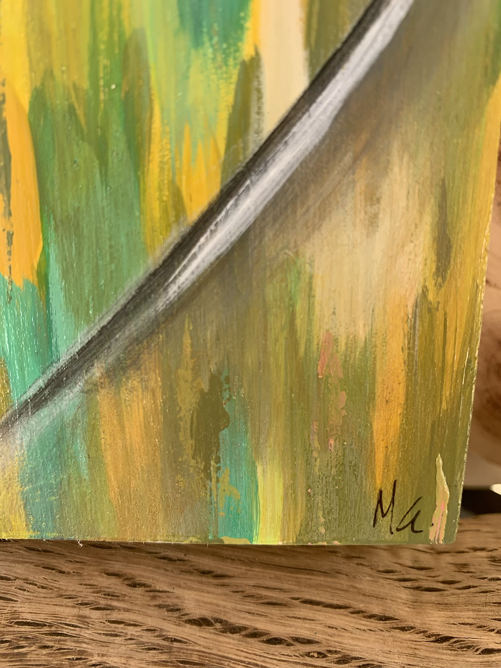 Thumbnail:  love you heart #2 6x6” original painting 