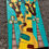 Thumbnail: Giraffes Original Collage/Acrylic Painting. 22x42"