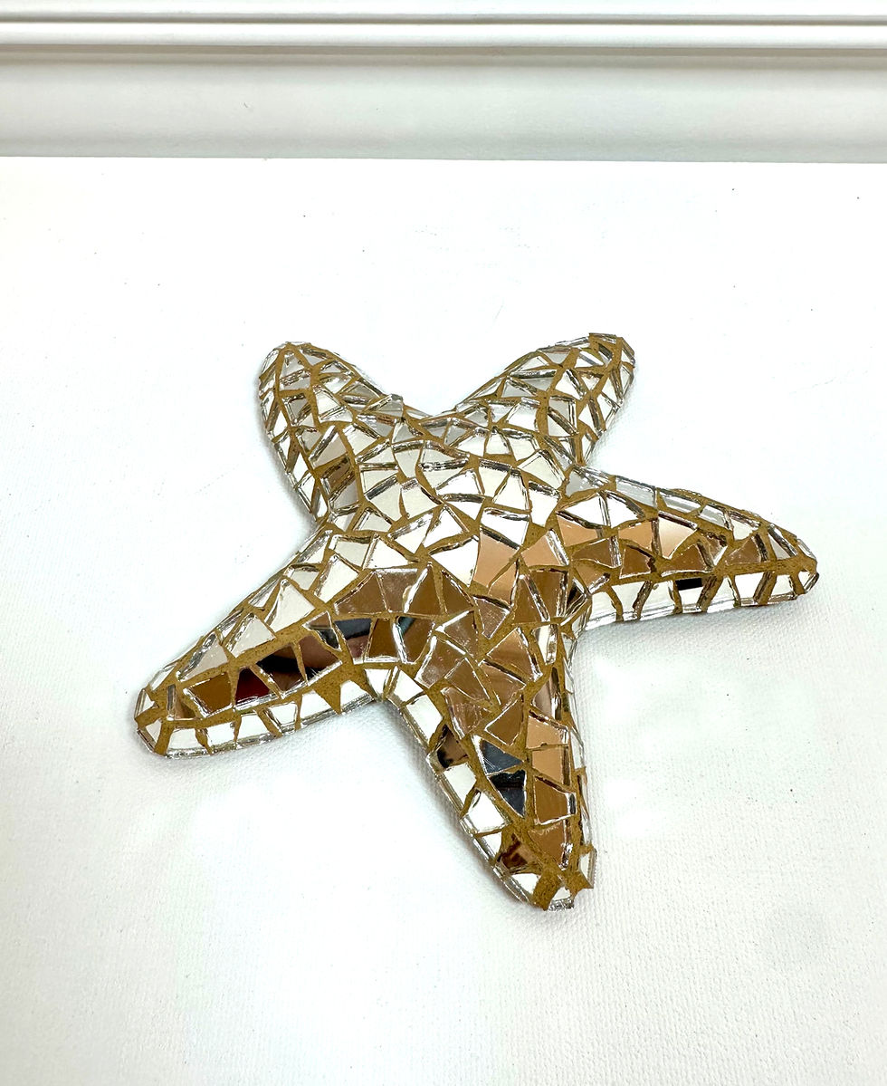 Thumbnail: Fusion Starfish Mosaic / 7"x7"x1.5"