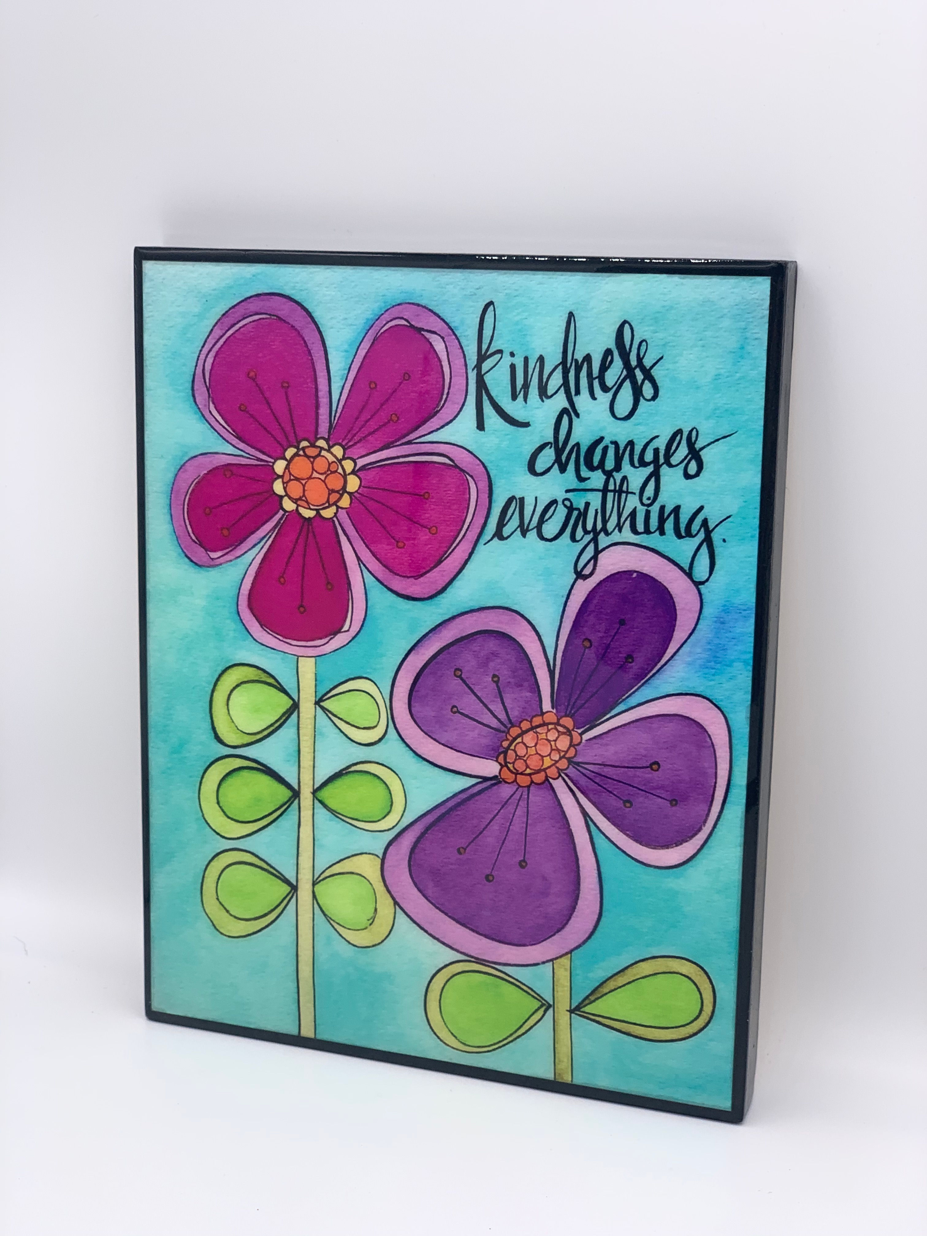 Florals Art Canvas Collection / 8"x10"/ Resine finish