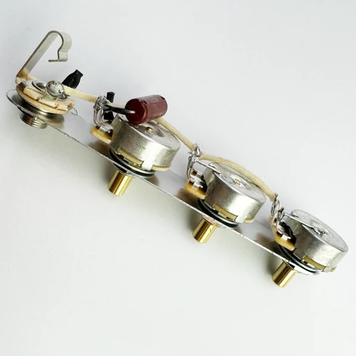Jazz Bass Dual Volume Modern Wiring Harness - .047uf Cap