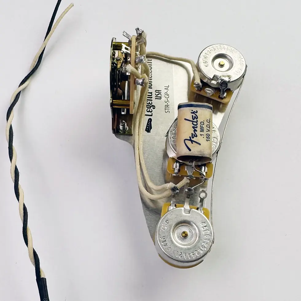 Thumbnail: Custom 1959-61 Stratocaster Wiring Harness -.1mfd Phonebook