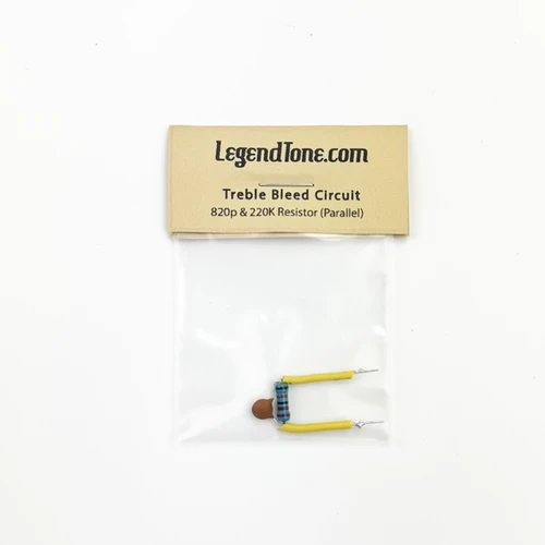 2x Treble Bleed Circuits (Parallel 820p & 220K Resistor) for Humbucker