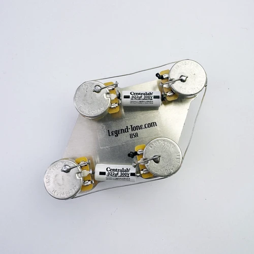 Les Paul 50's Wiring Harness 525k Pots - Centralab PIO Caps Les Paul 50's Wiring Harness 525k Pots - Centralab PIO Caps
