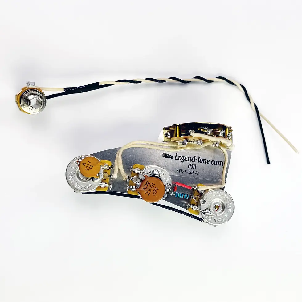Thumbnail: Custom Stratocaster Split Tone (Bridge Tone) Wiring Harness (Ceramic)