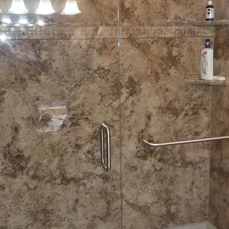 BathQuest bath and shower tub replacement with new modern bathtub and shower installation