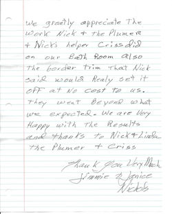 BathQuest Thank You Letter