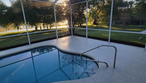 Upgrade Your Summer Paradise With Our Tru-Flake Pool Deck Coating System!