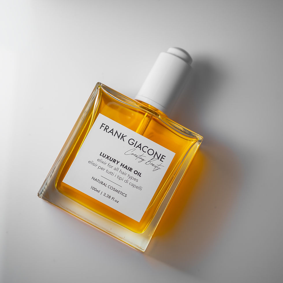 Elixir Frank giacone, golden in color and beautifully bottled in a glass botle