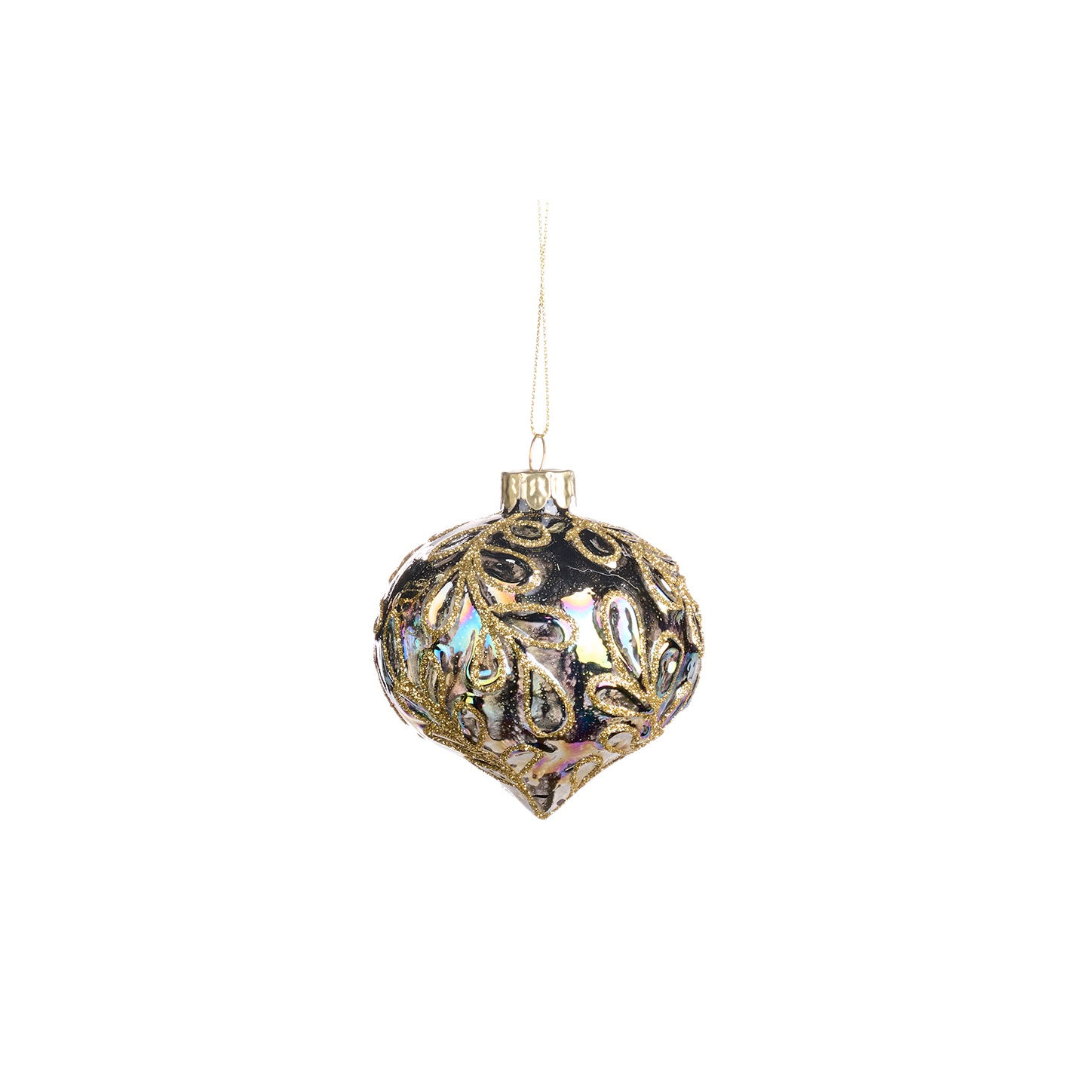 Kerstbal Oil Leaf druppel