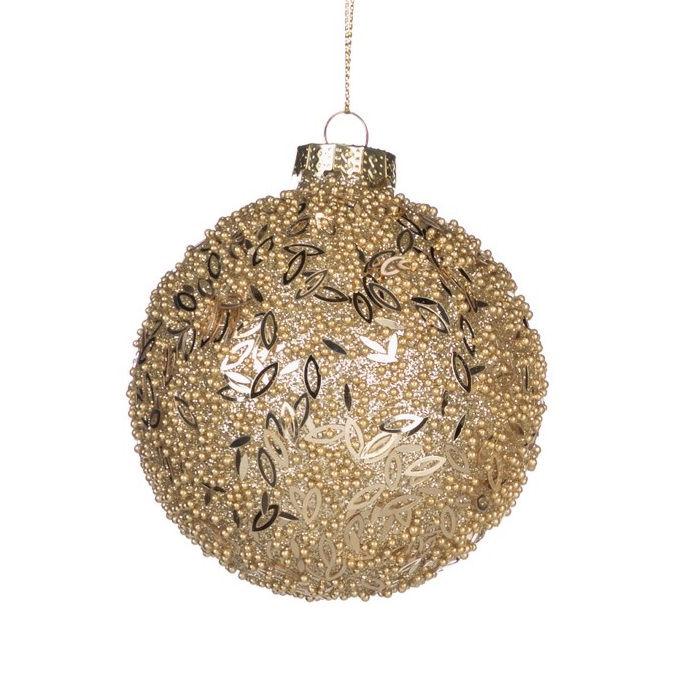 Kerstbal Sequin Beads bal