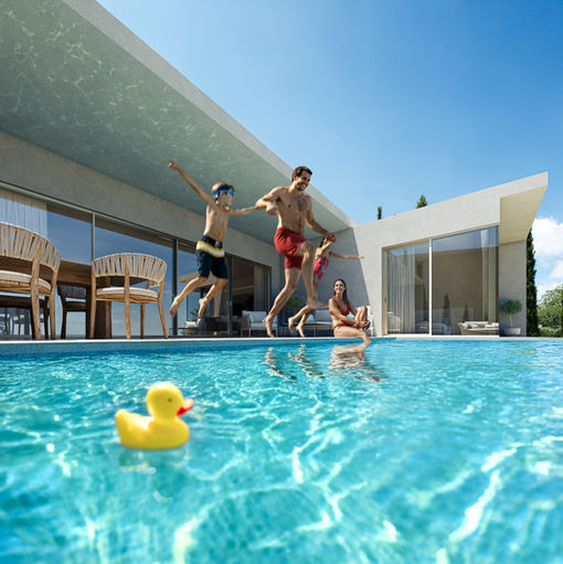 modern architecture, archviz, render, cgi, architecture render, exterior render, architecture visualization,pool render