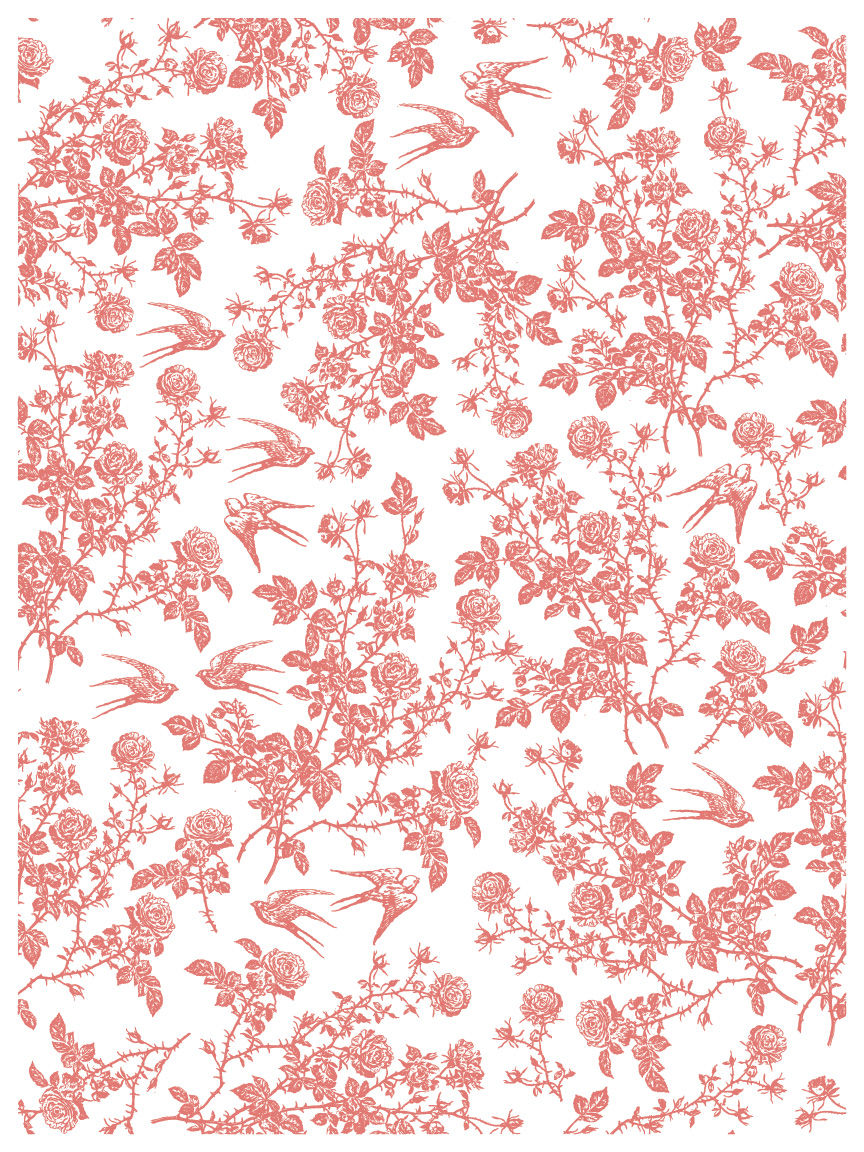 Thumbnail: Spring Melody Inlay, (8) 12" x 16" sheets, IOD, Iron Orchid Designs