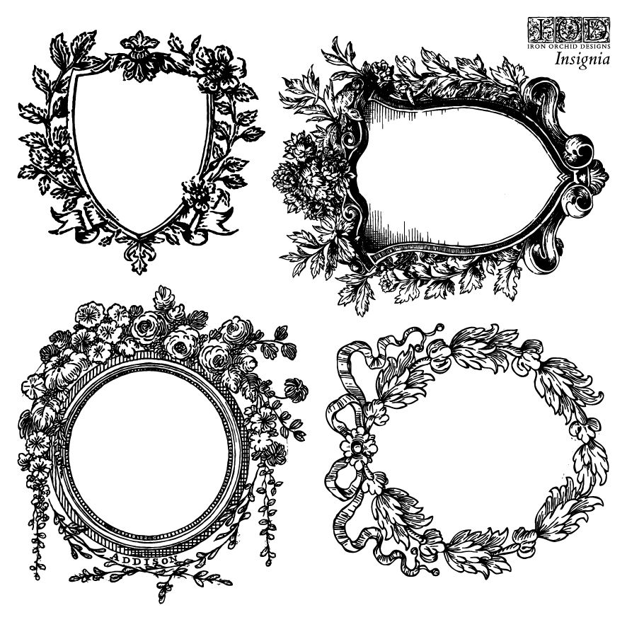 Thumbnail: Insignia (4) 6X6 IOD STAMP™ IOD, Iron Orchid Designs, Mixed Media