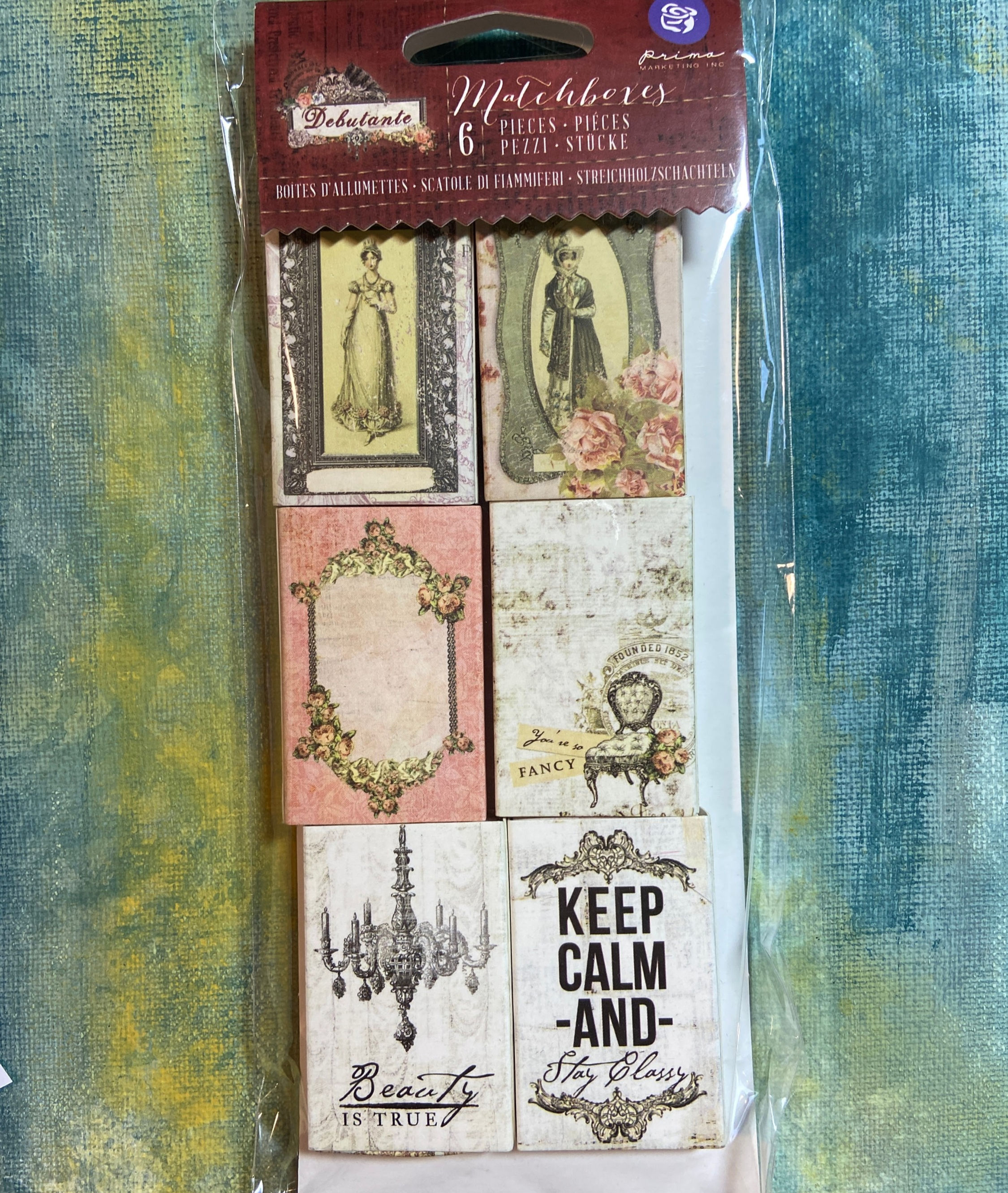 Debutante Matchboxes 6 Pieces