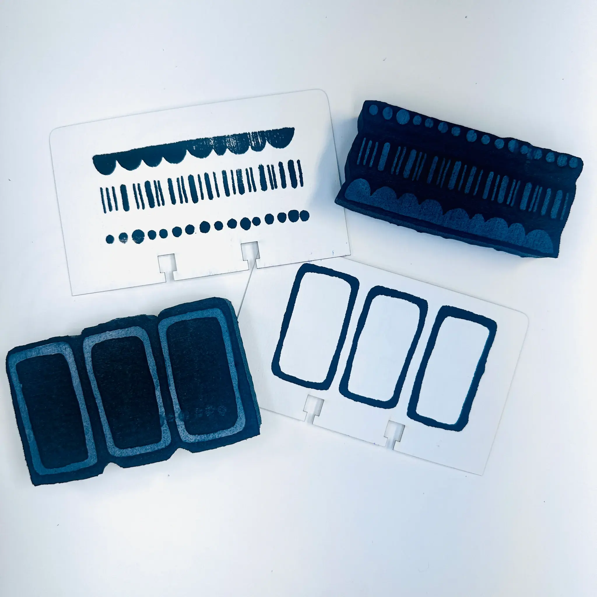 Swatch Dexie Set 1, Art Foamies Stamps, Mixed Media, Fabric Painting