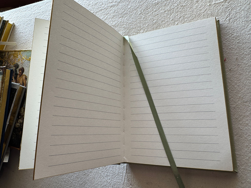 Thumbnail: Lined Notebook, 4" x 6", Mixed Media Original Art Cover
