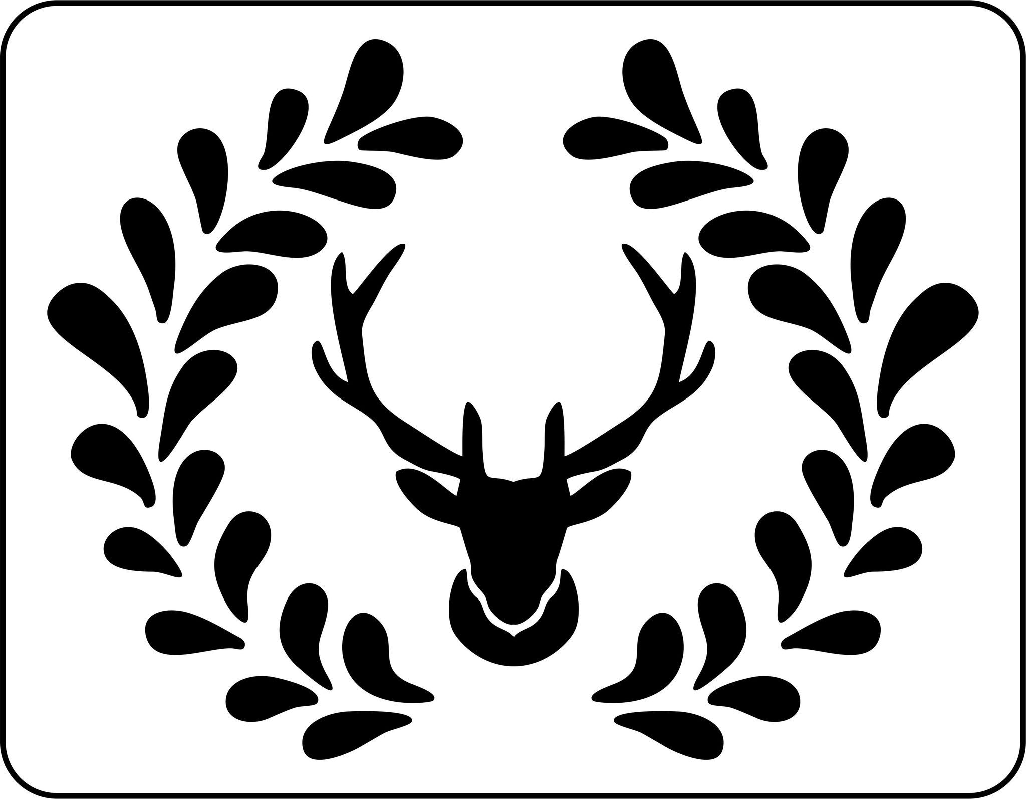 Buck Wreath, JRV Stencil