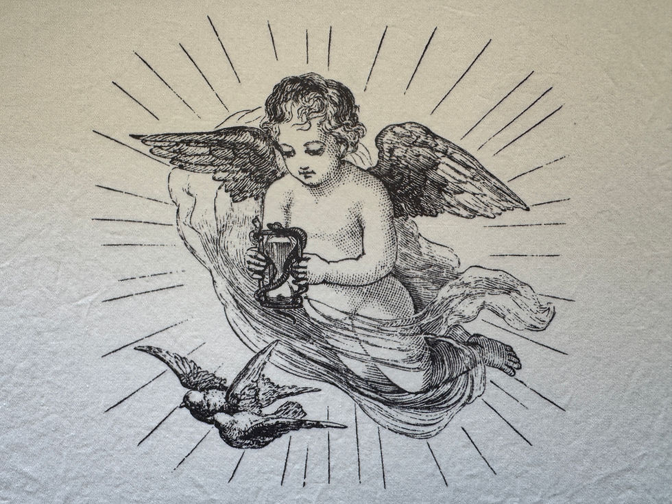 Thumbnail: Renaissance Angels Appliques Cotton Art Panels, Quilt, Applique, Patch