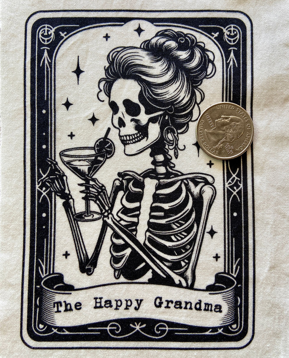 Thumbnail: Coffee & Cocktails,  Paintable Patch, Tarot Cards, Applique