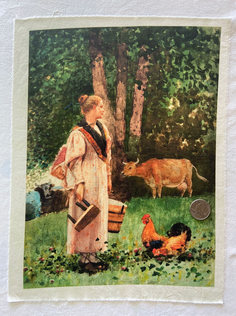 Thumbnail: Farm Fabric Panels Patches Applique Moon Sun