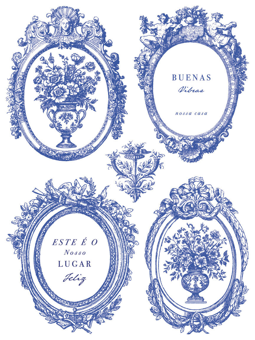 Thumbnail: Portofino Inlay, (8) 12" x 16" sheets, IOD, Iron Orchid Designs