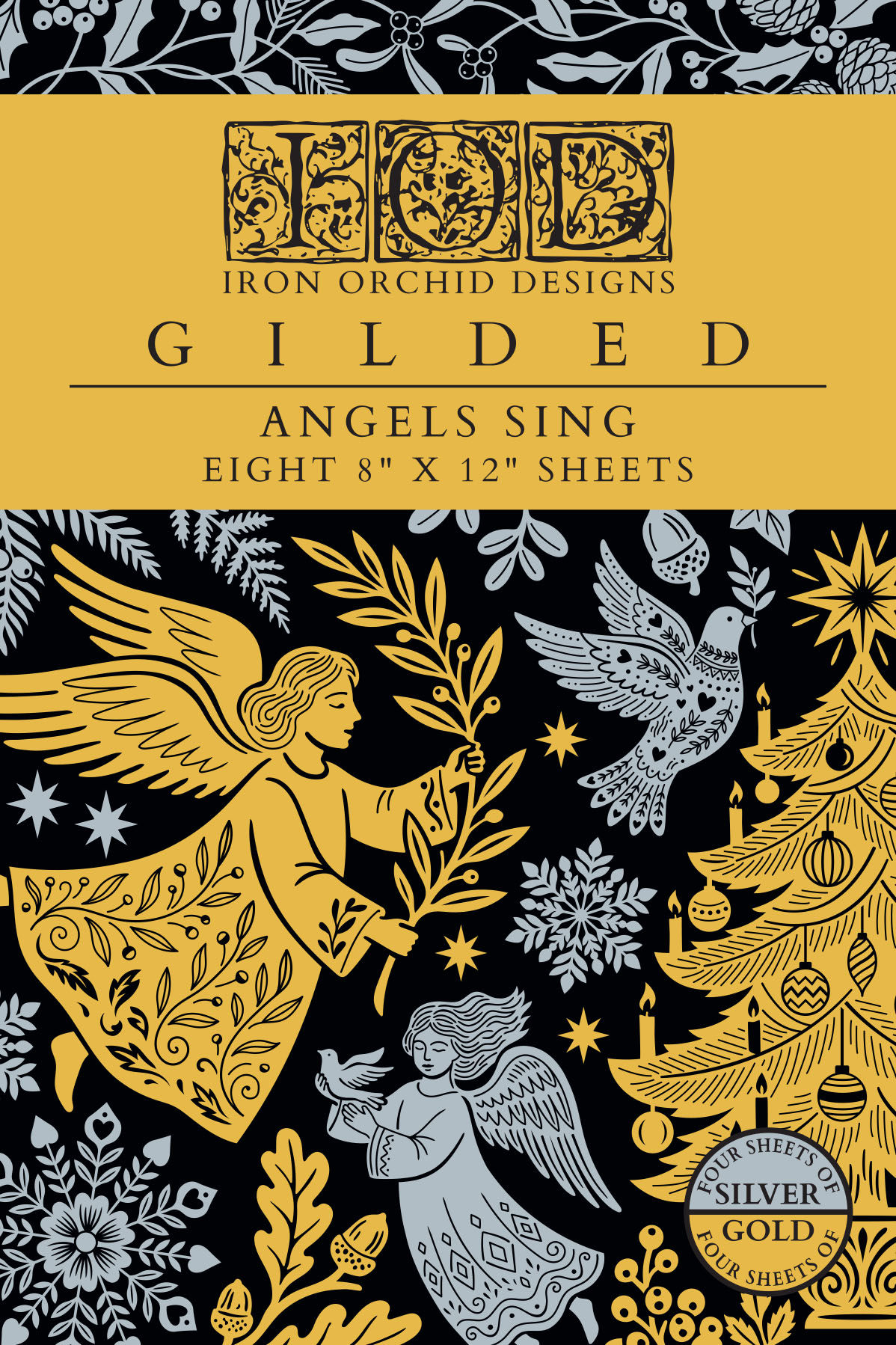 Angels Sing, Gilded IOD Foil Transfer 8x12 Pad