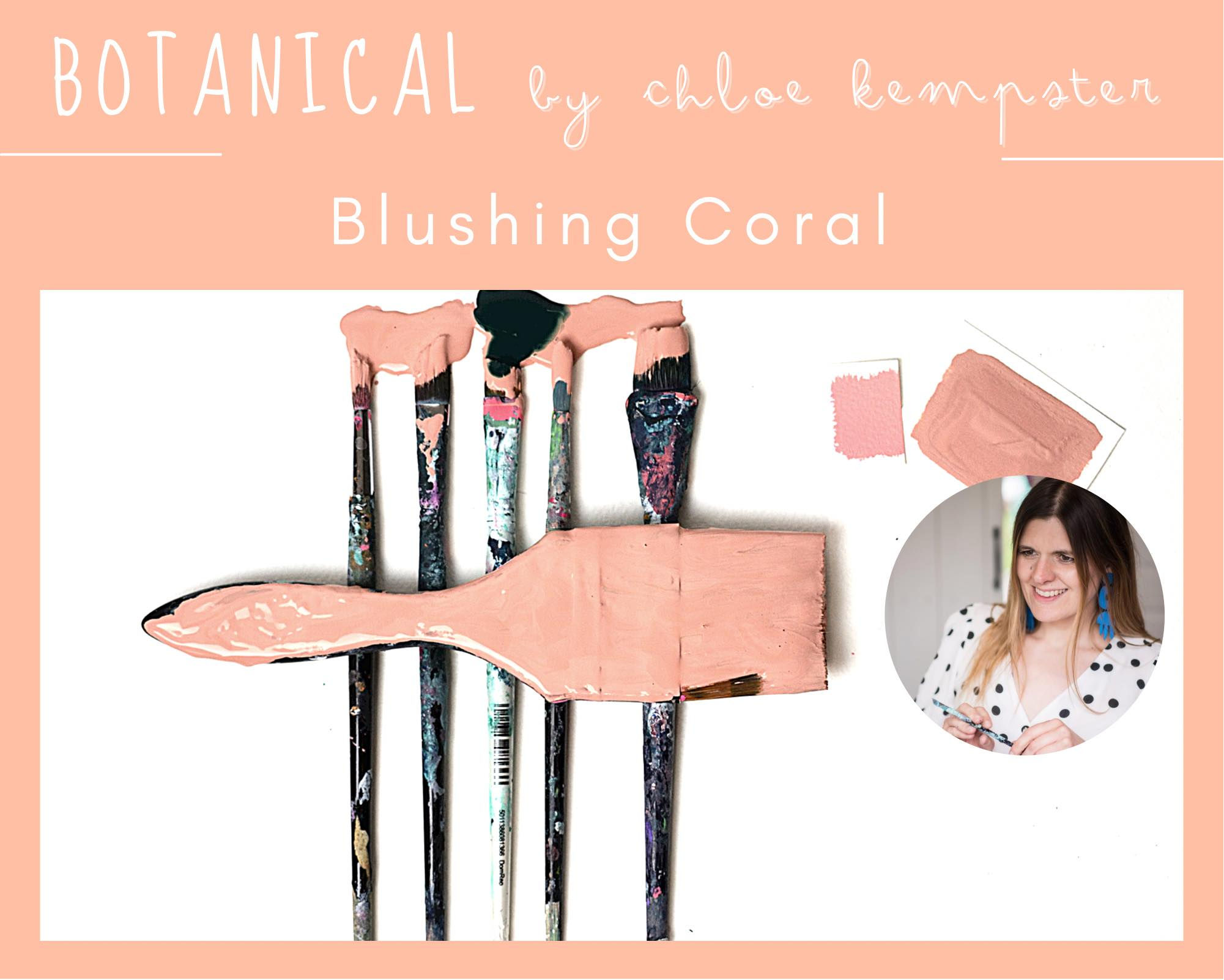 Blushing Coral, Artisan Paint, Daydream Apothecary, Botanicals