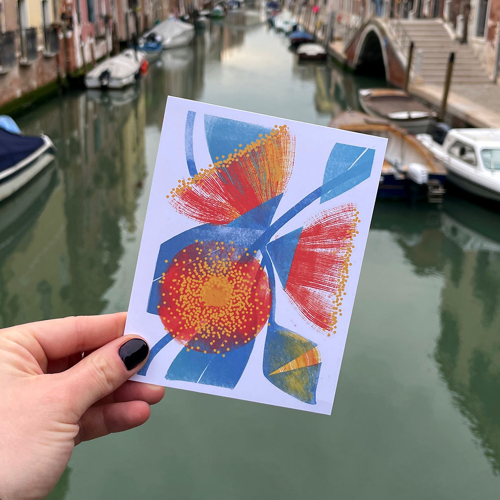 Thumbnail: Eucalyptus flowers A2 Card