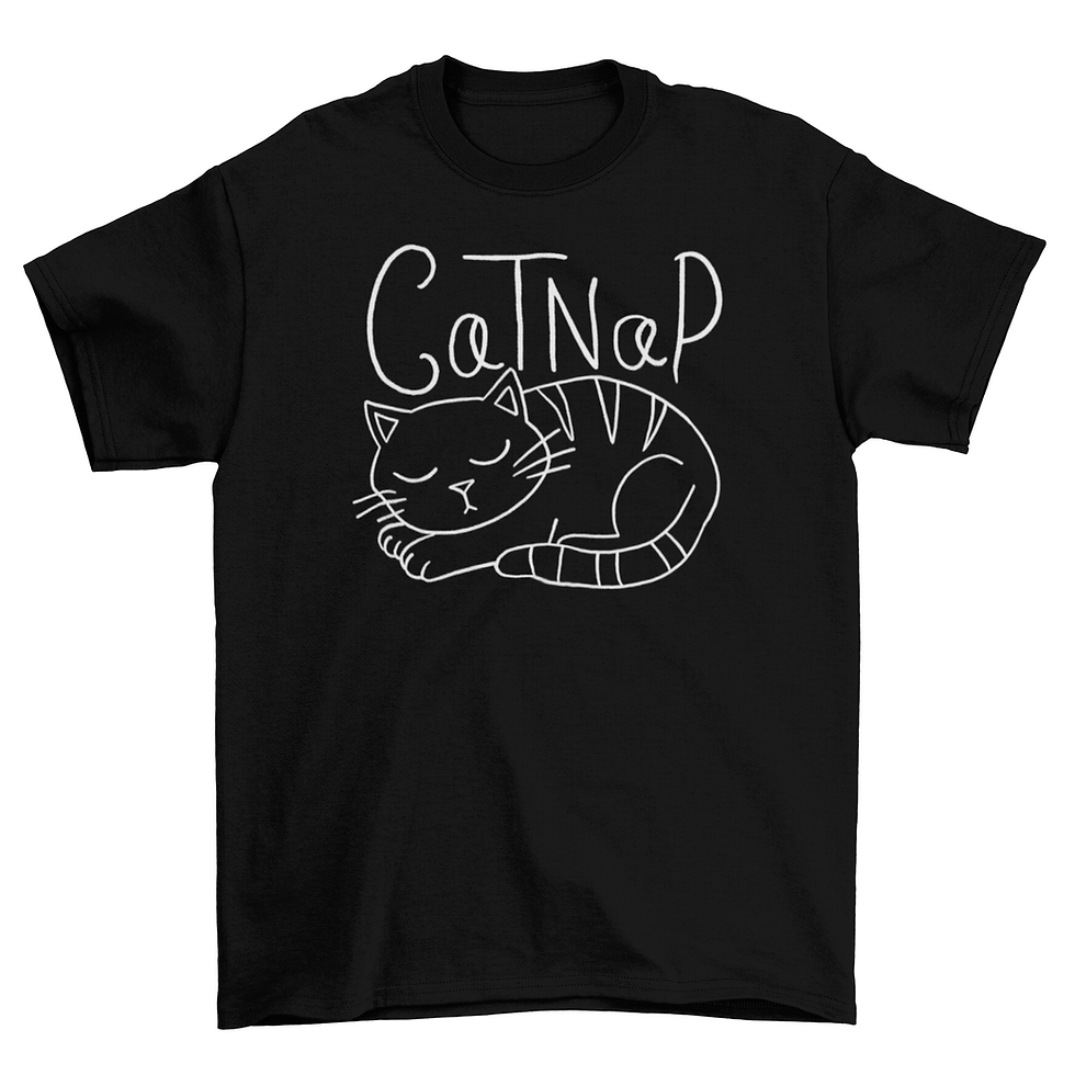 Thumbnail: Cat taking a nap t-shirt