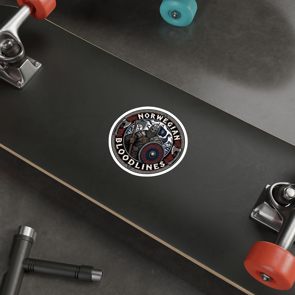 Thumbnail: Norwegian Bloodlines Viking Warrior Die-Cut Sticker