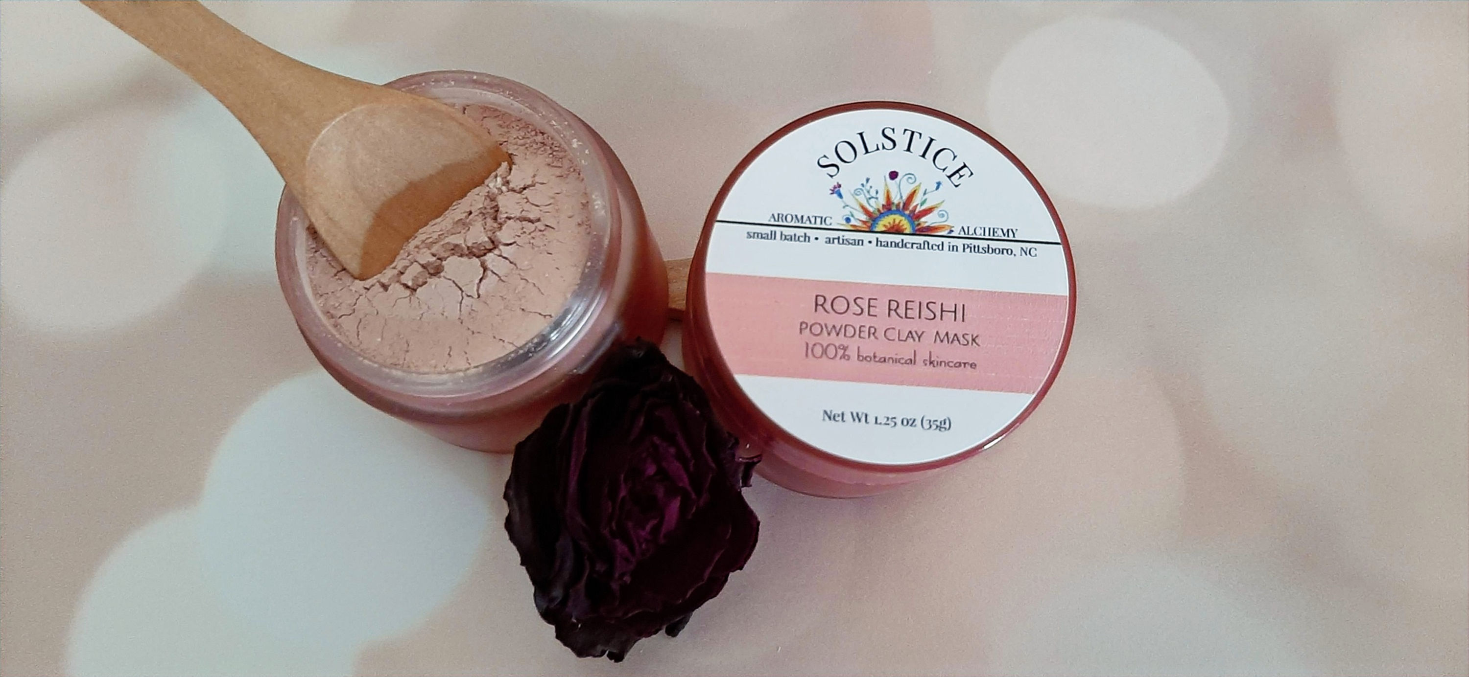 Rose Reishi Powder Clay Mask