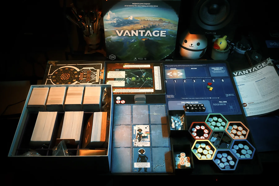 Why It’s Hot: This cooperative, roguelike adventure from Stonemaier Games invites players to explore an uncharted planet with flexible missions and rich storytelling. Its innovative open-world design and cooperative focus have sparked excitement, making it a must-play for Stonemaier fans.
Gameplay Highlights: Open-world exploration with cooperative mechanics for 1-6 players.
Why You’ll Love It: A unique, narrative-driven adventure for cooperative gamers.