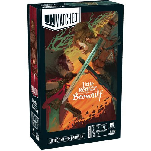 Unmatched: Little Red Riding Hood vs Beowulf board game