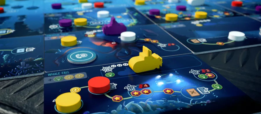 Lead a research institute exploring the oceans, publishing findings, and balancing sustainability. Tech tracks, map building, and thoughtful decisions create a satisfying mid weight experience. Beautiful theme and components. For 1–4 players (60–120 minutes). Excellent for those wanting a step up in strategy with a timely environmental twist.



Why it belongs:

This is your “next step” game when you want something more strategic and rewarding.