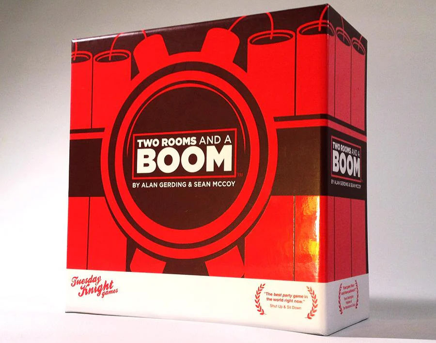 Oh look another board game that finally got a REPRINT! Its almost been a decade since the very popular party game, Two Rooms And A Boom, has been reprinted. In Two Rooms and a Boom, a social deduction party game for six or more players, two teams compete: the Red Team and the Blue Team. The Blue Team has a President, while the Red Team has a Bomber. Players are divided evenly between two rooms, and the game unfolds over five timed rounds. At the end of each round, some players switch rooms. The Red Team wins if their Bomber ends up in the same room as the President; otherwise, the Blue Team wins. Deception is highly encouraged.
