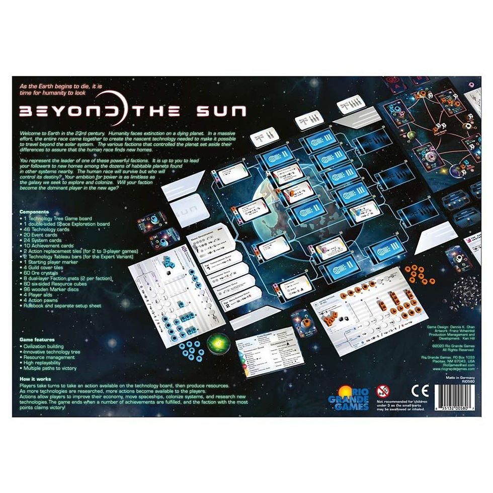 Beyond the Sun board game