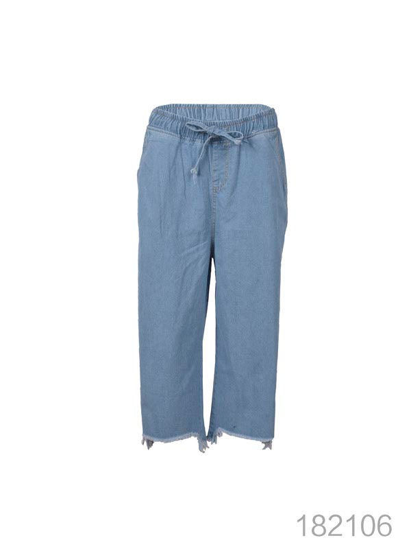 Thumbnail: Soft Denim Straight Leg Pants
